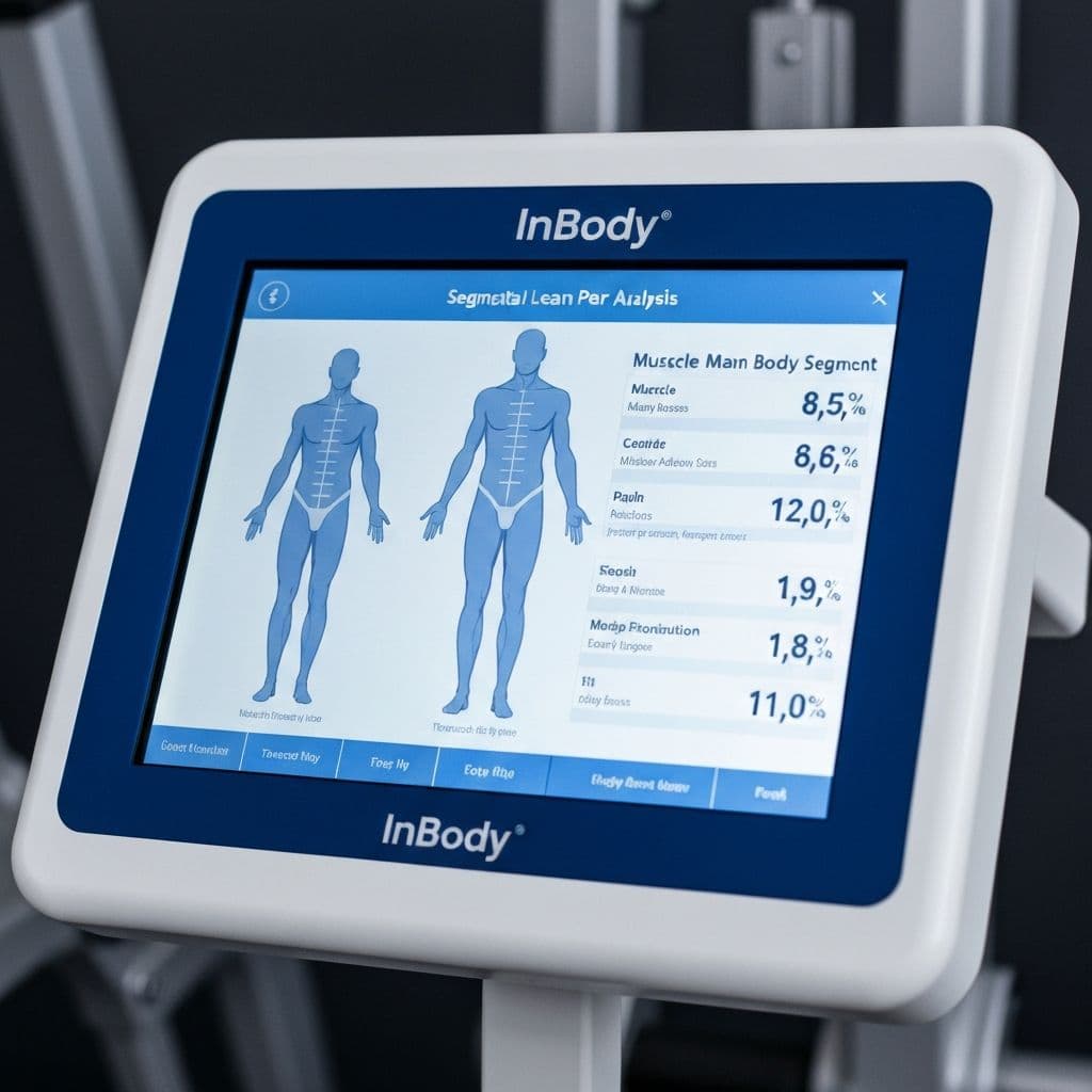 InBody Display mit segmentaler Muskelanalyse